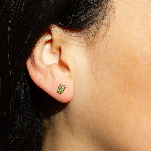 Antheia Yellow And Champagne Diamond Studs - Irena Chmura Jewellery