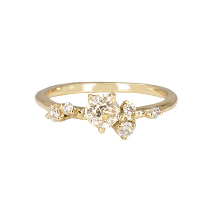 Antheia Engagement Ring - Old Cut White Diamond - Irena Chmura Jewellery