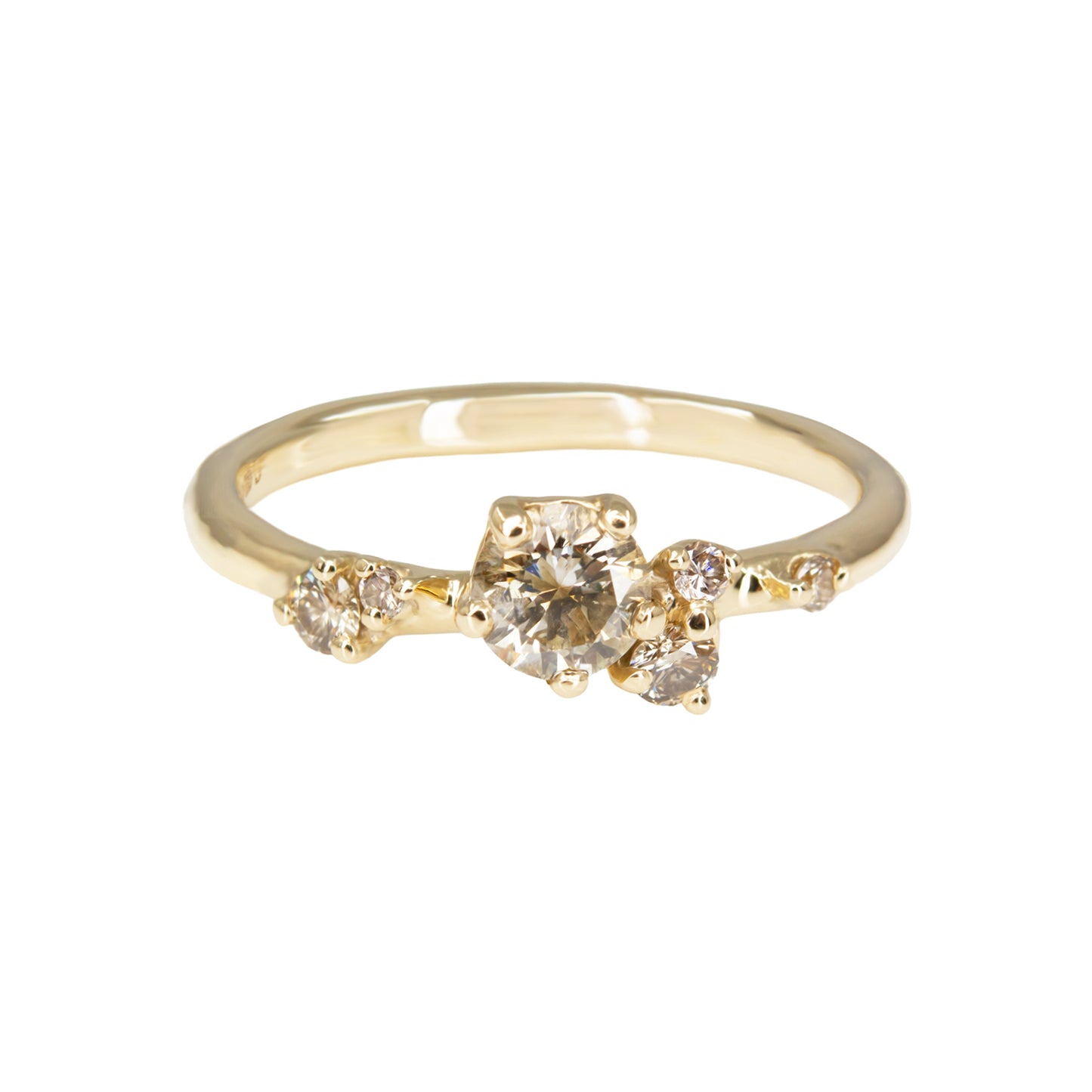 Antheia Engagement Ring - Champagne Diamond - Irena Chmura Jewellery