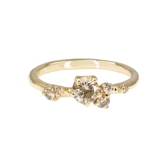 Antheia Engagement Ring - Champagne Diamond