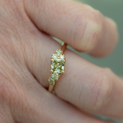 Dryad VI Engagement Ring - Lemon Diamonds - Irena Chmura Jewellery
