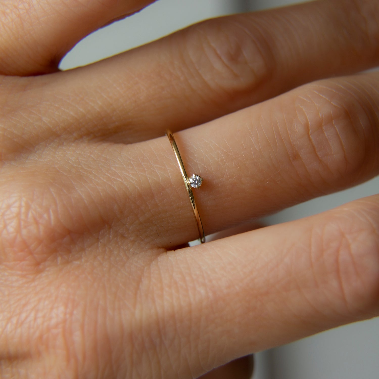 Icicle Diamond Drop Solitaire Ring - Irena Chmura Jewellery