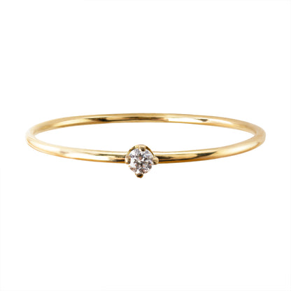 Icicle Diamond Solitaire Ring