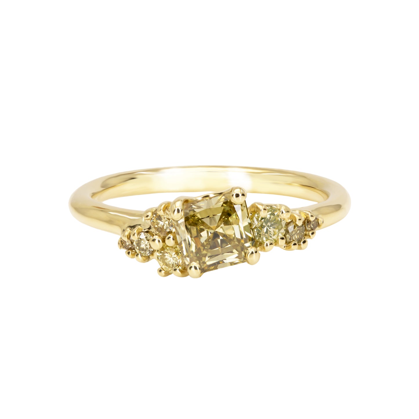 Dryad VI Engagement Ring - Lemon Diamonds - Irena Chmura Jewellery
