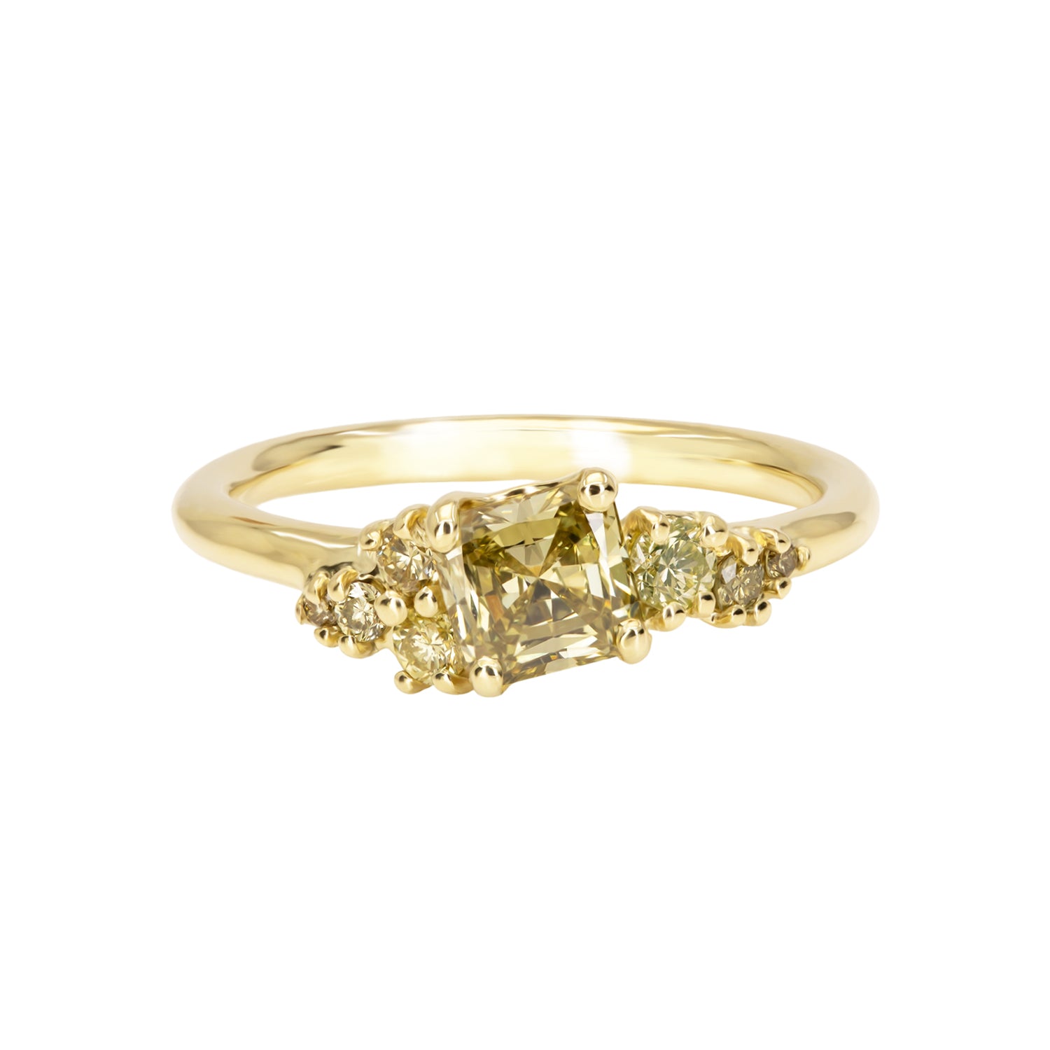 Dryad VI Engagement Ring - Lemon Diamonds - Irena Chmura Jewellery