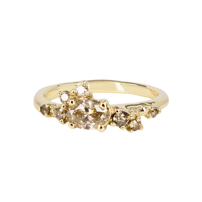 Dryad II Engagement Ring- Champagne Diamond 0.38ct - Irena Chmura Jewellery