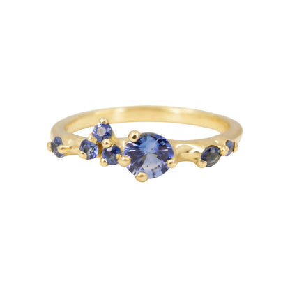 Dryada Ring - Cornflower Blue Sapphires - Irena Chmura Jewellery