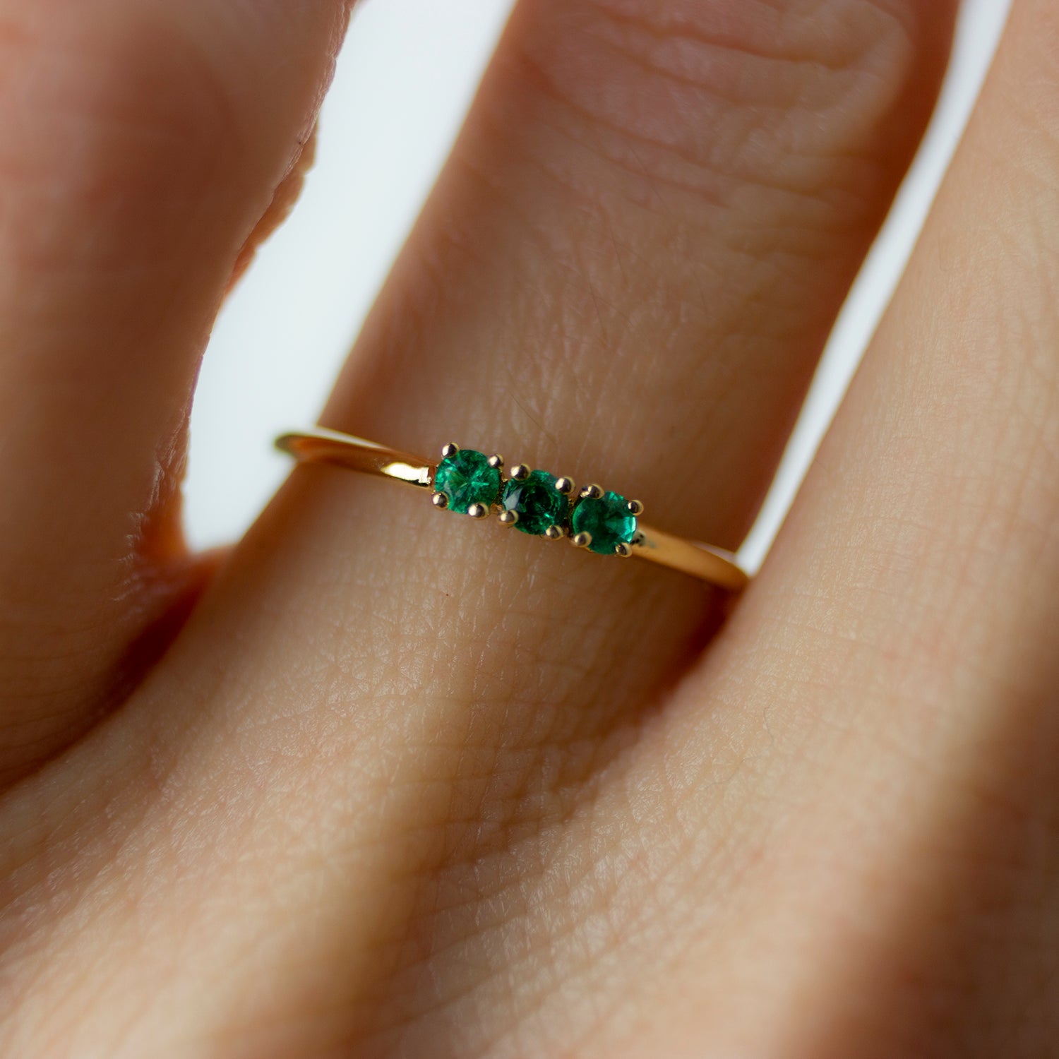 Elfin Emerald Ring - Irena Chmura Jewellery