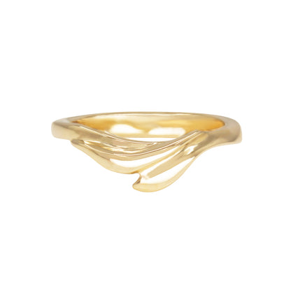 Lily Leaves Wedding Band - Irena Chmura Jewellery