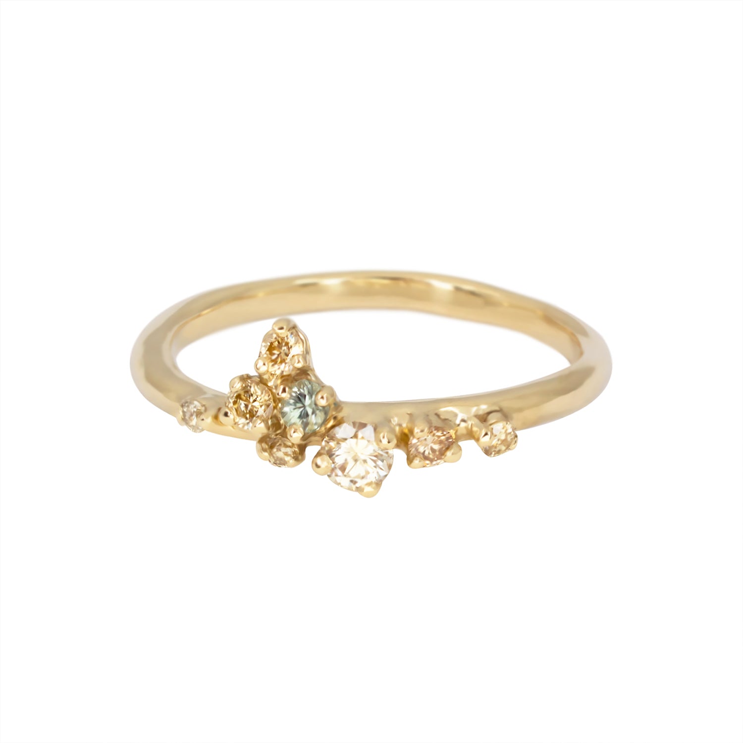 Diamond Posie Engagement Cluster Ring - Irena Chmura Jewellery