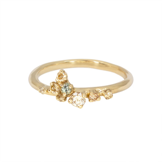 Diamond Posie Engagement Cluster Ring - Irena Chmura Jewellery