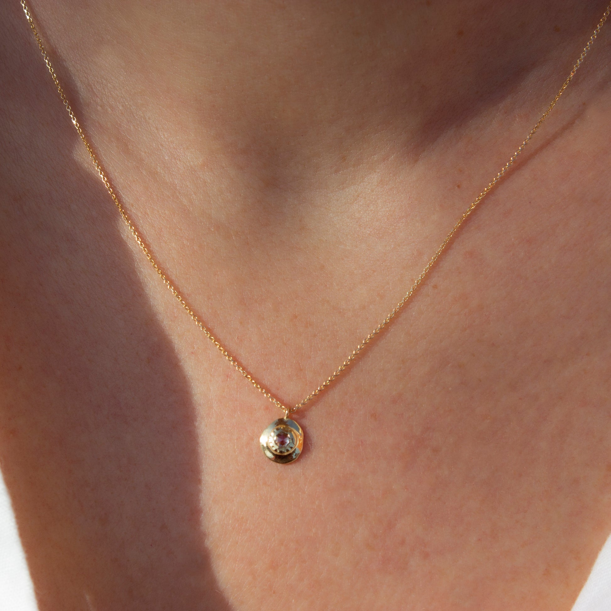ONE OF A KIND SMALL SURYA PENDANT NECKLACE - Irena Chmura Jewellery